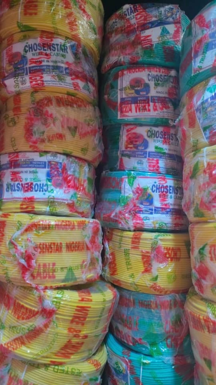 Chosen Star wire packaging and product labels